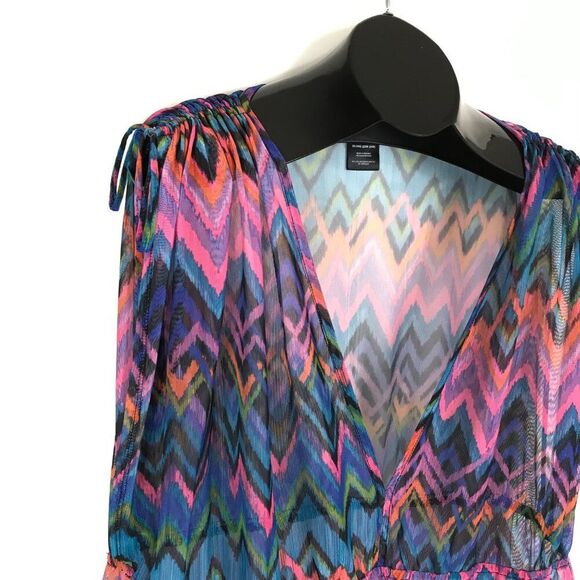 Catalina Mambo Print Swimsuit Cover Up Dress Women's Plus Size 3X Summer Sheer - Picture 5 of 10